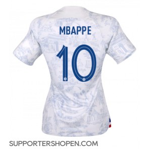 Frankrike Kylian Mbappe #10 Borta Matchtröja Dam VM 2022 Kortärmad
